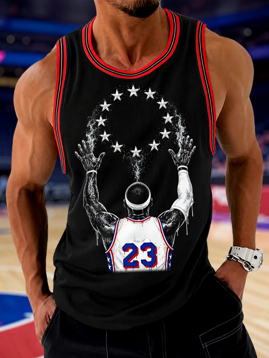 Men's Gift For Basketball Fans No.23 Print Casual  Tank Top