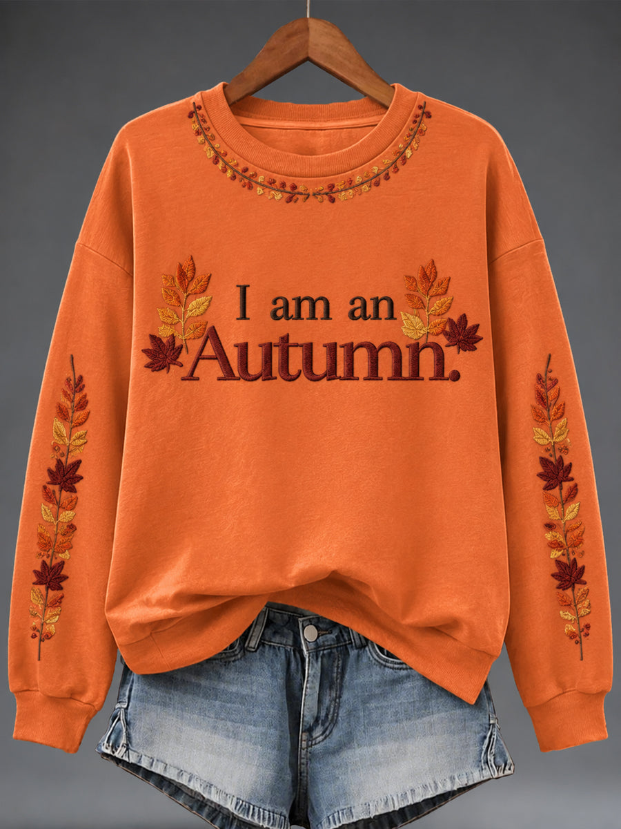 Women's Autumn Art Print Sweatshirt
