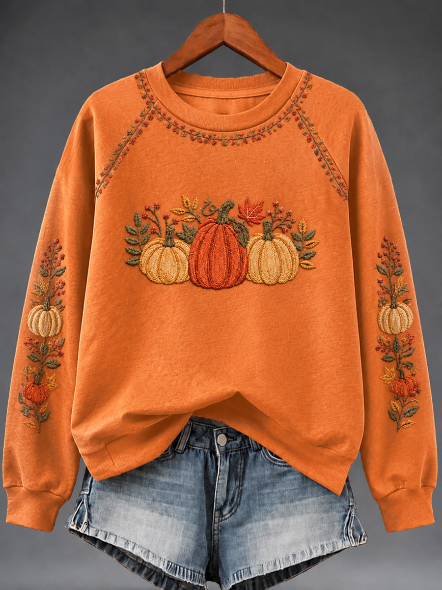 Women's Autumn Art Print Sweatshirt
