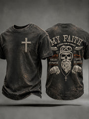 Men's Faith Biker Rider Graphic T-Shirt