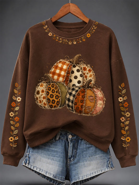 Women's Autumn Art Print Sweatshirt