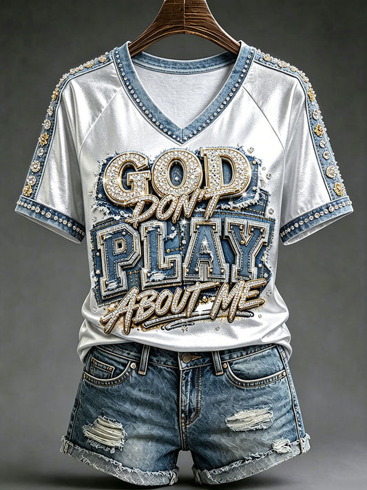 Women's Christian V-neck T-shirts