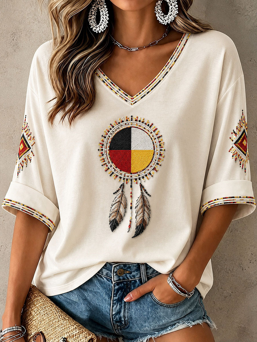 Women's Indigenous Art Top
