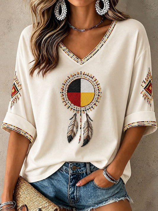 Women's Indigenous Art Top