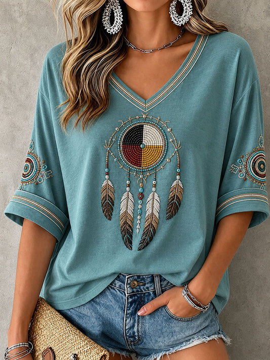 Women's Indigenous Art Top
