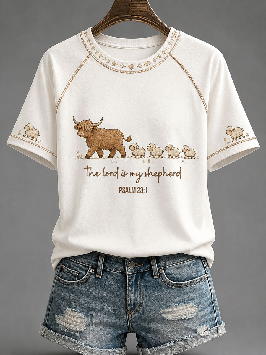 Women's "The Lord Is My Shepherd" Faith Casual T-shirt