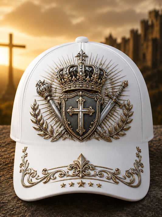 Unisex Christian Cross Print Hat