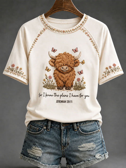 Women's "For I Know The Plans I Have For You" Faith Casual T-shirt
