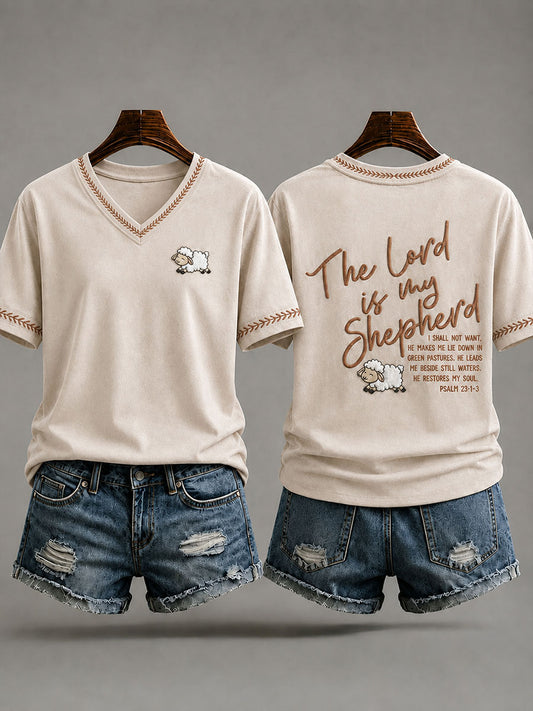 Women's "The Lord Is My Shepherd" Faith Casual T-shirt
