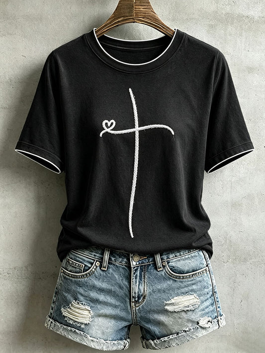 Women's Christian Cross T-Shirt
