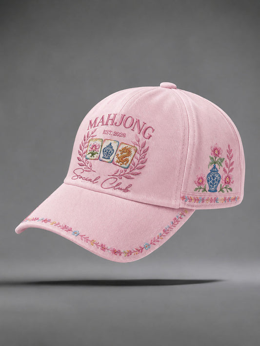 Mahjong Print Casual Unisex Hat
