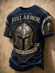Men's Put On The Full Armor Of God Print Casual Tee
