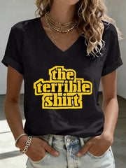Women's Pittsburgh Football Short-sleeved T-shirt