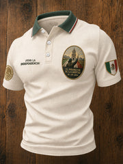 Men's Mexico Independence Day 1810 Art Printed Casual Tops