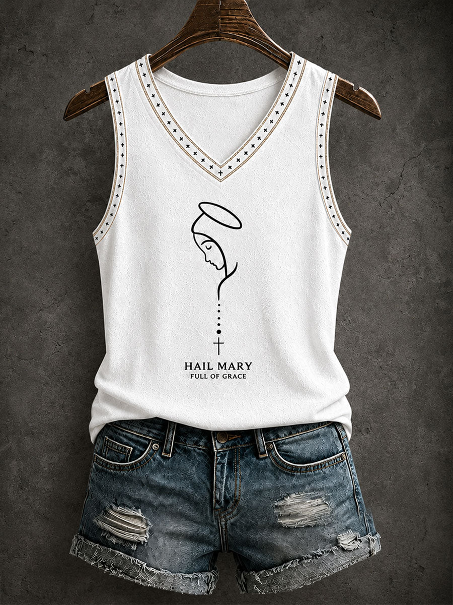 Women's Hail Mary Full Of Grace Tank Top