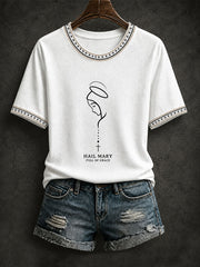 Women's Hail Mary Full Of Grace T-shirt