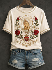 Women's Hail Mary Full Of Grace T-shirt