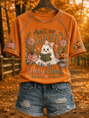 Women's 'Ain't No Ghost Like The Holy Ghost' Printed Casual T-Shirt