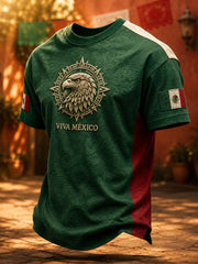 Men's Mexico Independence Art Printed T-shirt