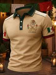 Men's Mexico Independence Art Printed Casual Tops