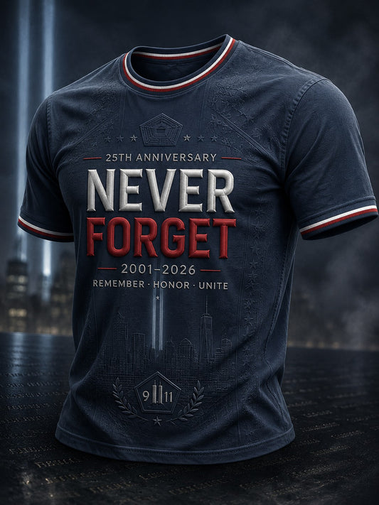 Men's 9.11 Never Forget Printed T-shirt