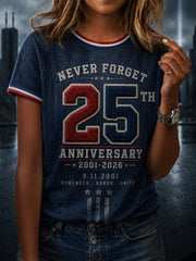 Women's 9.11 Never Forget Printed T-shirt