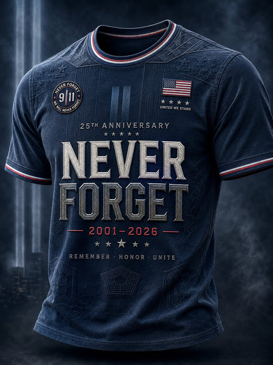Men's 9.11 Never Forget Printed T-shirt