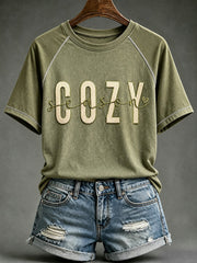 Women's Cozy Season Printed T-shirt