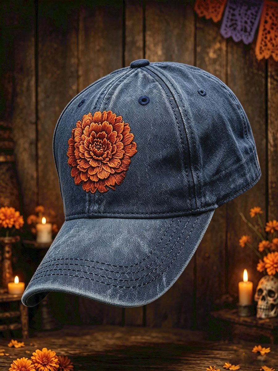 Unisex Mexico Day of The Dead Floral Art Printed Hat