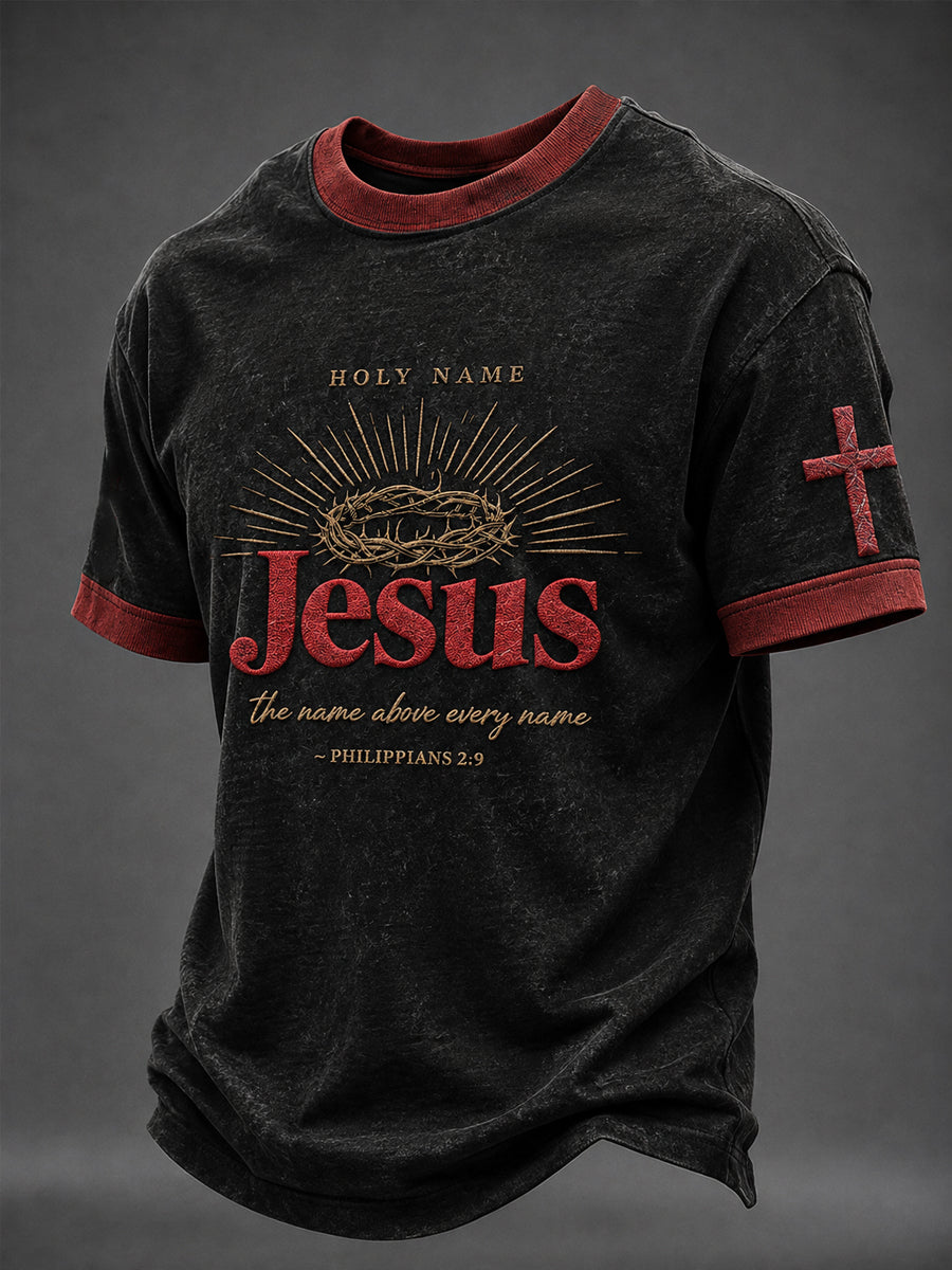 Men's Faith “JESUS” Printed T-shirt