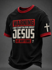 Men's Faith “JESUS” Printed T-shirt