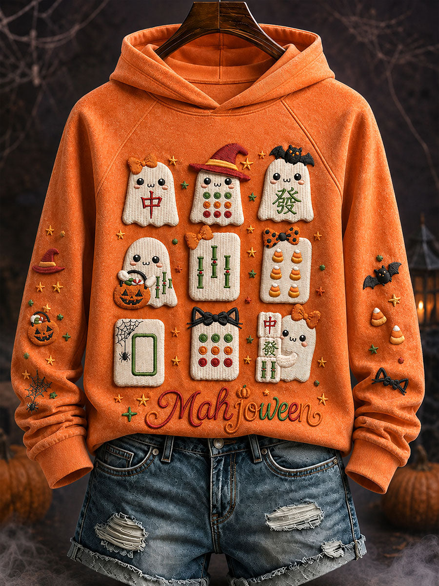 Women's Halloween Mahjong Hoodies