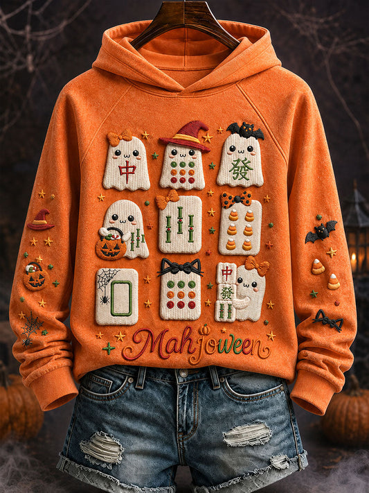 Women's Halloween Mahjong Hoodies