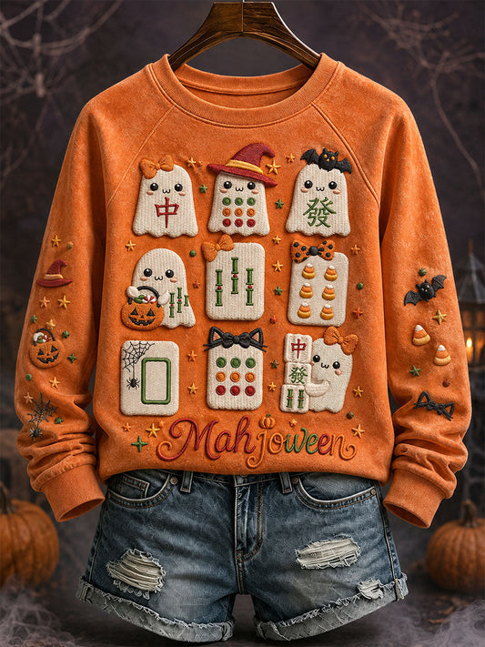 Women's Halloween Mahjong sweatshirts