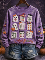 Women's Halloween Mahjong sweatshirts