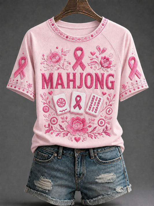 Women's Breast Cancer Awareness and Mahjong T-Shirts