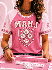 Women's Breast Cancer Awareness and Mahjong T-Shirts