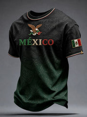Men's Mexico Independence Day Art Printed T-shirt