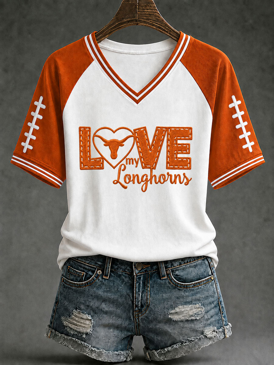 Women's Game Day Football Printed Casual T-Shirt