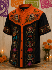 Men's Day Of The Dead Short Sleeve Shirt