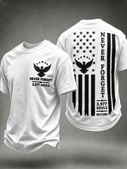 Men's NEVER FORGET 2,977 SOULS 2,977 SOULS 09.11.2001 t-shirt