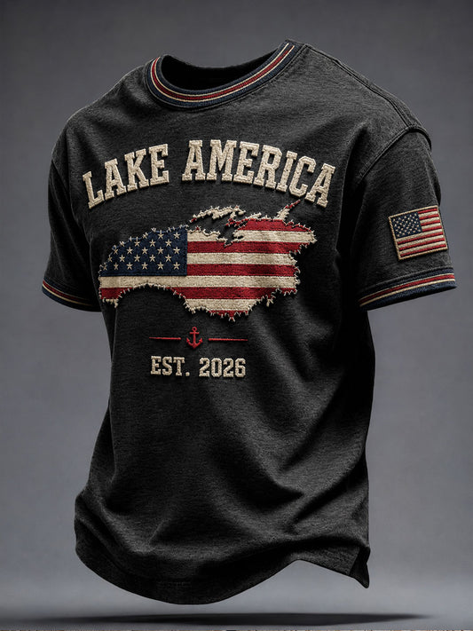Men's Lake America 2026 Printed T-shirt