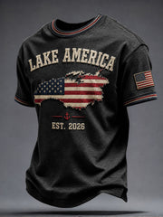 Men's Lake America 2026 Printed T-shirt