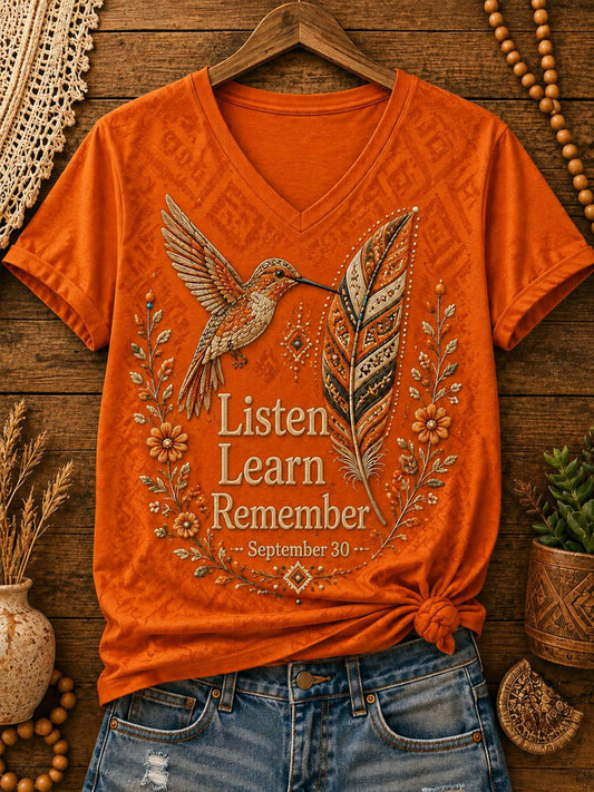 Women's Listen Learn Remember September 30 T-shirt