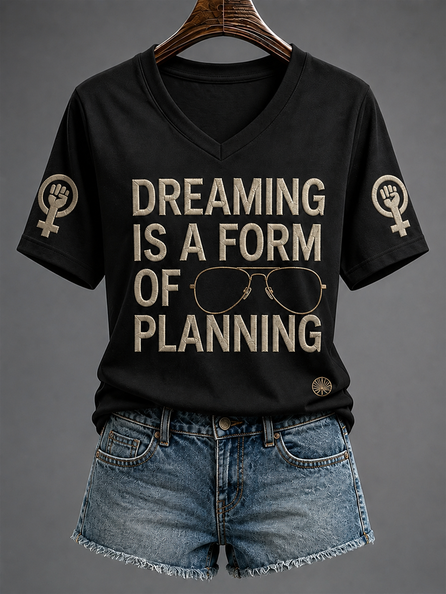 Women's RIP Retro Feminist Icon Printed short-sleeved T-shirt