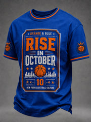 Men's Classic Basketball Fan Graphic Short Sleeve T-shirt