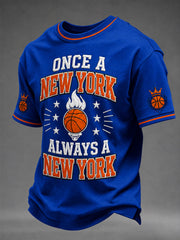 Men's Classic Basketball Fan Graphic Short Sleeve T-shirt