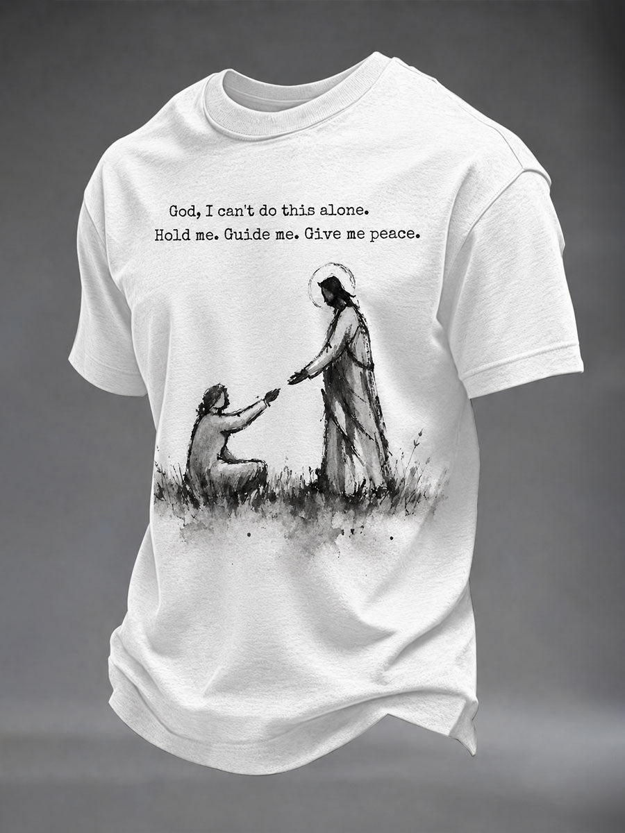 Men's God I Can't Do This Alone Ahort Sleeves T-shirt