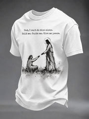 Men's God I Can't Do This Alone Ahort Sleeves T-shirt