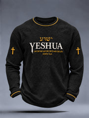 Men's Christian YESHUA Waffle Long Sleeve T-Shirt